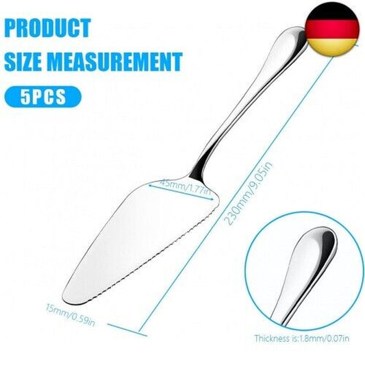 5 Stück Tortenheber Edelstahl Set, Edelstahl Kuchenschaufel